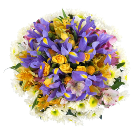 Contrasting Colors Sympathy Bouquet