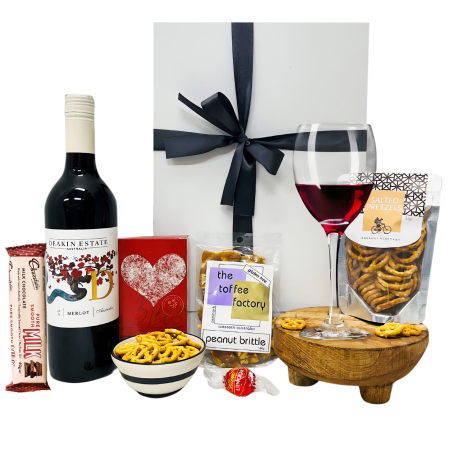 Red Wine and Snacks Gift Box