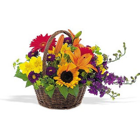 Flower Basket For Happy Day