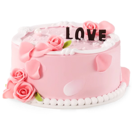 Hearts and Love Sweet Cake