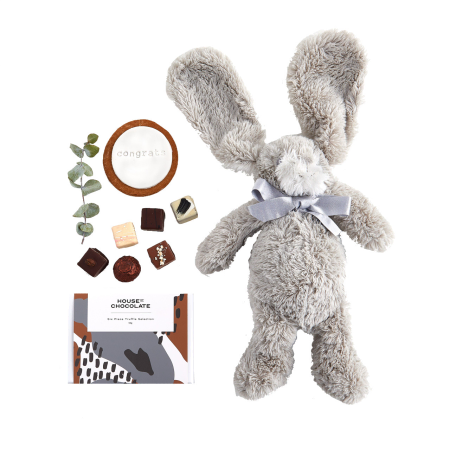 Stuffed Bunny and Chocolates