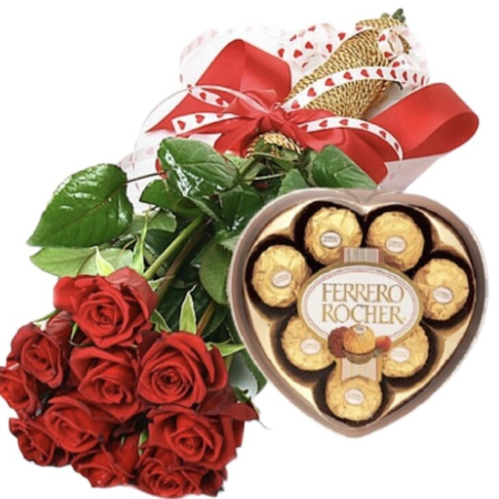 Timeless Love With Roses and Chocolates