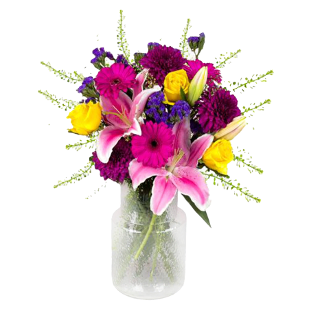 Luminous Petals Lily and Rose Bouquet