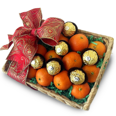 Lunar Mandarin Gold Gift Basket