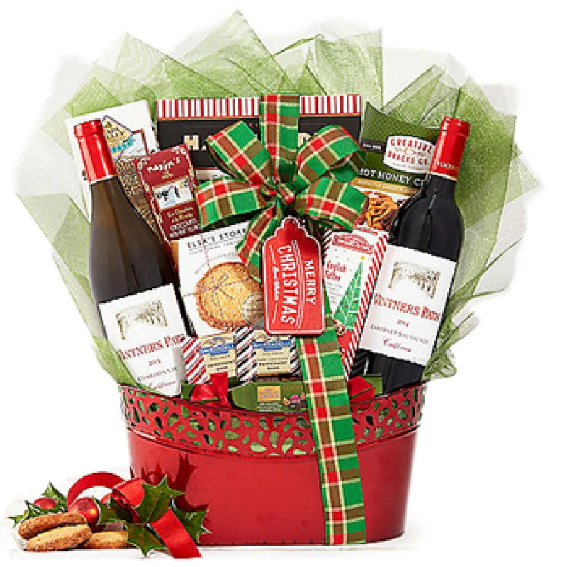 Holly and Holiday Kisses Gift Basket