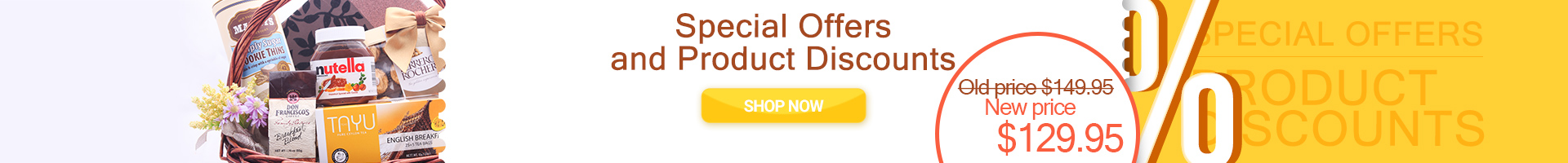 Discounted gift baskets